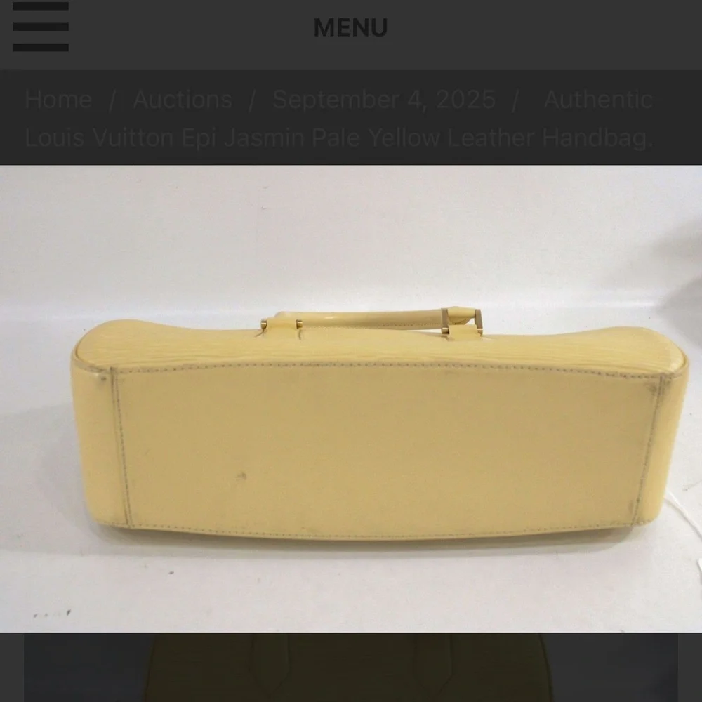 Louis Vuitton Cream Leather Satchel